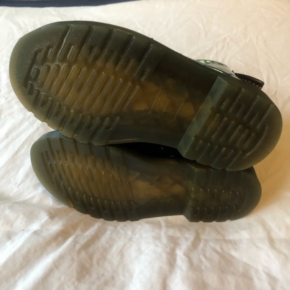 Black Glitter Doc Dr Martens Air Wair Boots 1460 - Picture 7 of 9